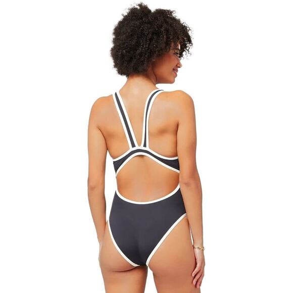 L*SPACE NWT Ebony One-Piece Bathing Suit in Black - Picture 3 of 8